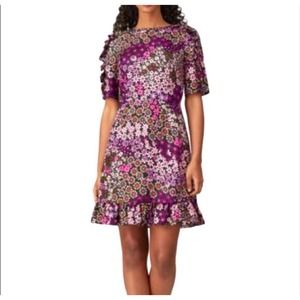 kate spade Purple Floral Midi Dress